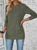 Casual Decor Button Long Sleeve T-Shirt by Simply Love