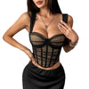 Contrast-color Padded Underwire Bra Vest by My Store