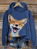 Women’s 3D Digital Print Hoodie – Casual Graphic Sweatshirt by FitiqueFit