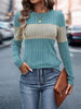 Color Block Ribbed Knit Long Sleeve T-Shirt by Wild and Free Boutique