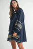 Embroidered Long Sleeve Peasant Mini Dress For Women – Embroidered Mini Dress, Long Sleeve Peasant Dress, Bohemian Dress, Casual Peasant Dress, Timeless Elegance Dress by Stevvex
