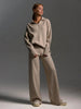 Women’s Fall Winter Two-Piece Set – Loose Collar Sweater Casual Outfit by FitiqueFit