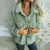 Plus Size Women’s Solid Color Sherpa Jacket by FitiqueFit