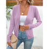 Women’s V‑Neck Button‑Down Cardigan Knit Sweater by FitiqueFit