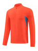 Men's Plus Size Long Sleeve Active T-Shirt with Zipper by Simply Love