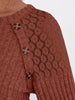 Ribbed Knit T-Shirt with Lace Shoulder Detail by Simply Love