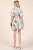 New Summer Floral Eyelet Lace Puff Sleeve Mini Shirt Dress For Women – Elegant, Trendy, Chic and Feminine Mini Shirt Dress with Puff Sleeves and Floral Eyelet Lace by Stevvex