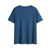 Women's V-Neck T-Shirt Geometric Cross Casual Summer Short Sleeve Top by FitiqueFit