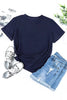 Round Neck Rolled Sleeve T-Shirt by Simply Love
