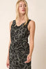 New Side Slit Flower Print V-Neck Sleeveless Dress For Women – Elegant and Feminine Sleeveless Dress with Flattering V-Neck and Side Slits by Stevvex