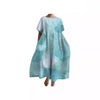Loose Round Neck Fashion Temperament Printed Dress