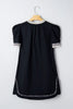 Black Leopard Trim Notched Neck Short Puff Sleeve Shift Mini Dress by Wild and Free Boutique