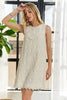 Applique Round Neck Sleeveless Shift Dress For Summer – Classy, Sophisticated, Fashionable, Flattering, Stylish, Timeless Elegance by Stevvex