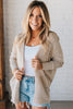 Jet Stream Mix Pattern Hollow Knit Open Front Cardigan