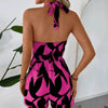 Women's Elastic-Neckline Lace-Up Sexy Jumpsuit by FitiqueFit