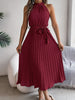 Cute Pink Sleeveless Midi Dress Elegant & Flowy Girls Dress Beautiful Design by Stevvex