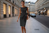 Women's Bow-Knot Sleeveless Midi Dress – High Waist A-Line by FitiqueFit