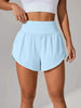 Loose-fitting High-waisted Ruffled Yoga Shorts by My Store