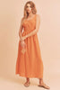 Side Slit Round Neck Sleeveless Tank Maxi Comfortable Dress For Women, Effortless Style, Perfect for Warm Weather by Stevvex