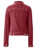 Casual Button-Up Long Sleeve Jacket with Chest Pockets and Relaxed Fit by Stevvex