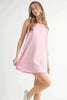 Linen Mix Side Ric Rac A-Line Mini Dress for Women – Casual Mini Dress, Summer Dress, A-Line Dress, Chic Peasant Dress, Vacation Dress, Flattering Fit Dress by Stevvex
