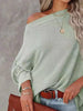 Waffle Knit Boat Neck T-Shirt by Simply Love