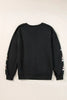 Letter Graphic Bow Long Sleeve Sweatshirt by Wild and Free Boutique