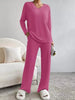 Ribbed Knit V-Neck Top and Pants Set by Wild and Free Boutique