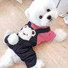 Pet Poodle Dog Clothes Cotton-padded Coat Four-leg Fleece-lined by My Store