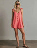 Women's V-Neck Sleeveless Jumpsuit – Cardigan Strap Cropped Straight-Leg by FitiqueFit