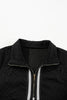 Classic Textured Zip Mini Dress Trendy Long Sleeve Dress for Women Modern Dress by Stevvex