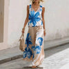 Women's Sleeveless Floral Printed Vest & Pants Two-Piece Set by FitiqueFit