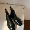 Women’s British-Style Chunky Heel Ankle Boots – Dr. Style Leather Booties for Fall & Winter by FitiqueFit
