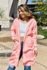 Red Double Take Full Size Hooded Teddy Bear Jacket with Thumbholes Ultra-Cozy & Stylish Comfortable Outerwear by Stevvex