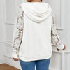 Women’s Plus Size Hoodie – Lace Long Sleeve Pullover Top by FitiqueFit