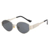 Vintage Oval Sunglasses – Light Luxury Gold & Silver Frame by FitiqueFit
