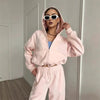 Women’s Sportswear Set Solid Color Cardigan Set by FitiqueFit
