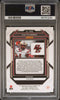 Graded 2023 Panini Prizm Draft Picks Zay Flowers #143 Gold Ice Rookie RC Football Card PSA 10 Gem Mint