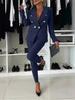 Lapel Button-Down Jacket & Slim-Fit Trousers Suit – 15 Colors XS–XXL by FitiqueFit