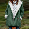 Sherpa-Lined Duffle Toggle Jacket with Hood — Warm Hooded Fleece Coat by FitiqueFit