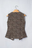 Brown Leopard Print Slim Denim Vest by Wild and Free Boutique