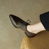 Women's Retro Strap Chunky Heel Pointed-Toe Shoes by FitiqueFit