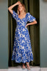 New Summer Cutout Back Floral Sweetheart Neck Puff Sleeve Dress – Unique, Romantic and Trendy Floral Dress with Puff Sleeves and Cutout Back by Stevvex