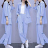 Long Sleeve Suit Jacket & Pants Two-Piece Set – 3 Colors, M–6XL by FitiqueFit