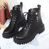 Round Toe Block Heels Boots with Mid-Heel Comfort by FitiqueFit