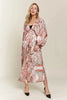 Printed V-Neck Batwing Sleeve Summer Dress For Women – Vibrant Print, Chic & Relaxed, Flattering, Effortlessly Stylish by Stevvex