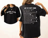 WDNC Club T-Shirt – 2-Sided “We Do Not Care” Graphic Tee, Unisex Streetwear in Full Sizes & Colors by Dog Mom Hat