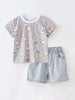 Children's Bear Print T-Shirt and Denim Shorts Set by Simply Love