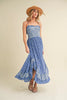 Ditsy Floral Ruffled Hem Maxi Women Cami Dress –Feminine Floral Print, Elegant Maxi Length, Flowy & Comfortable Design for Casual & Special Occasions by Stevvex