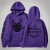 Angel and Devil Hoodie – Unisex Couple Graphic Pullover Sweatshirt by FitiqueFit